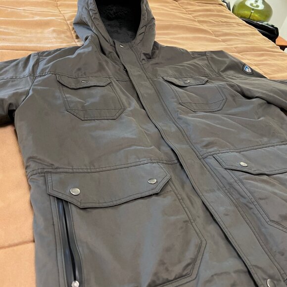 Kuhl Mens XL Metal Grey Projekt Kollusion Sherpa Lined M65 Field Coat. - Picture 6 of 11